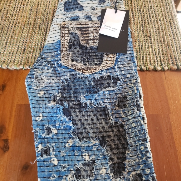 Mens Embellish Denim Jeans 28 NWT $245 retail - Picture 9 of 10